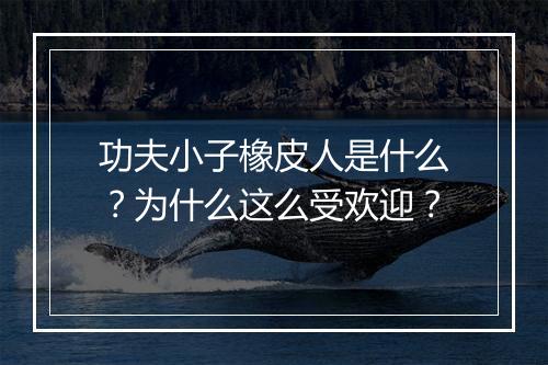 功夫小子橡皮人是什么？为什么这么受欢迎？