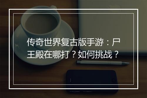 传奇世界复古版手游：尸王殿在哪打？如何挑战？