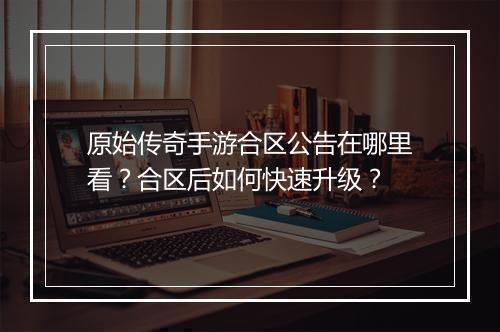 原始传奇手游合区公告在哪里看？合区后如何快速升级？