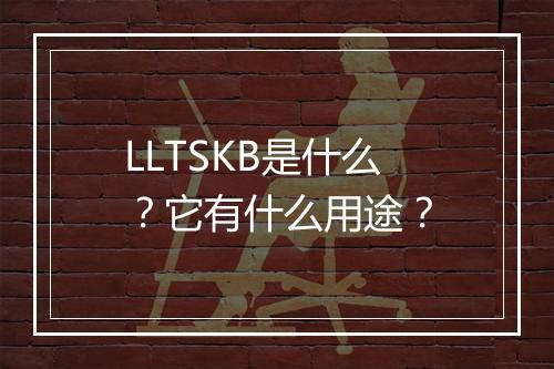 LLTSKB是什么？它有什么用途？