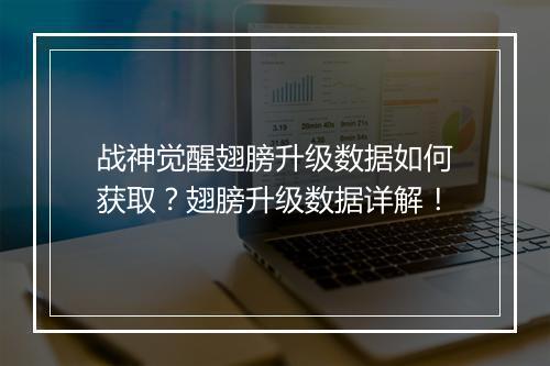 战神觉醒翅膀升级数据如何获取？翅膀升级数据详解！