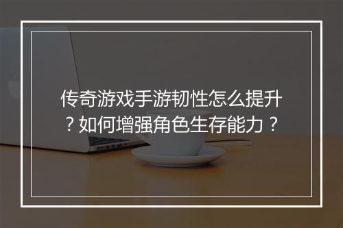 传奇游戏手游韧性怎么提升？如何增强角色生存能力？