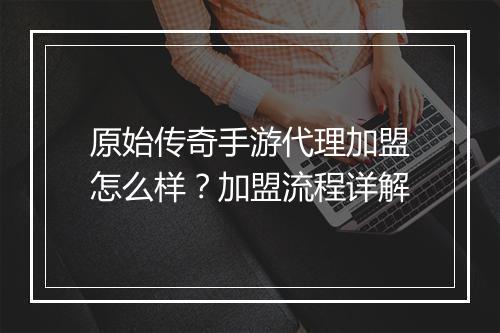 原始传奇手游代理加盟怎么样？加盟流程详解