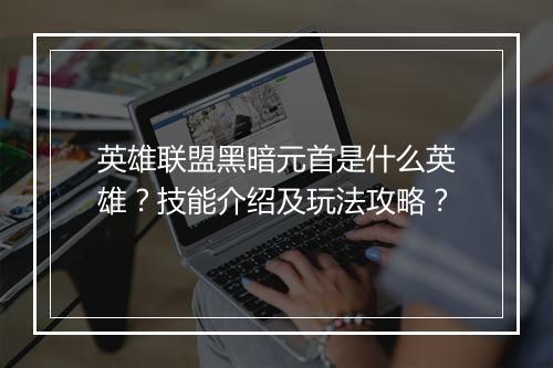 英雄联盟黑暗元首是什么英雄？技能介绍及玩法攻略？