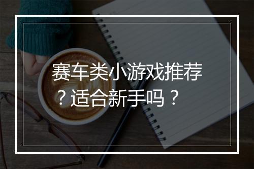 赛车类小游戏推荐？适合新手吗？