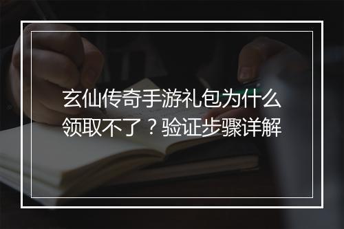 玄仙传奇手游礼包为什么领取不了？验证步骤详解