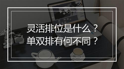 灵活排位是什么？单双排有何不同？