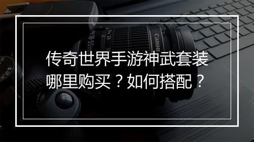 传奇世界手游神武套装哪里购买？如何搭配？