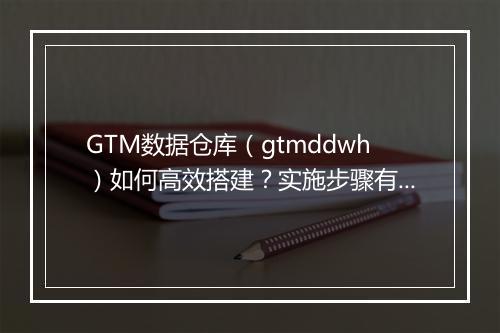GTM数据仓库（gtmddwh）如何高效搭建？实施步骤有哪些？