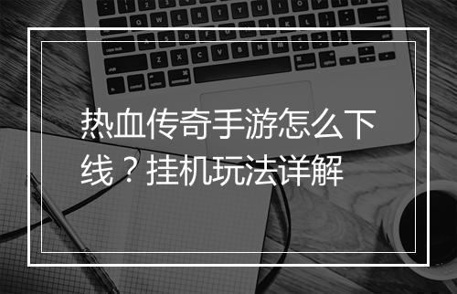 热血传奇手游怎么下线？挂机玩法详解