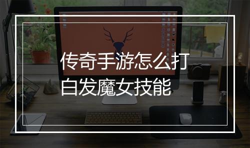 传奇手游怎么打白发魔女技能