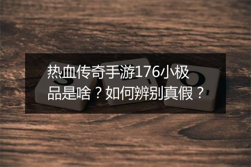 热血传奇手游176小极品是啥？如何辨别真假？