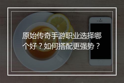 原始传奇手游职业选择哪个好？如何搭配更强势？