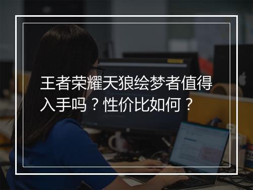 王者荣耀天狼绘梦者值得入手吗？性价比如何？