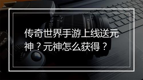 传奇世界手游上线送元神？元神怎么获得？