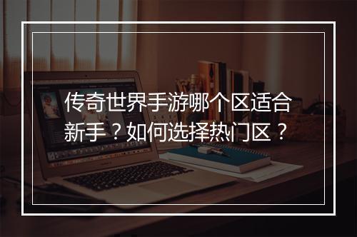 传奇世界手游哪个区适合新手？如何选择热门区？