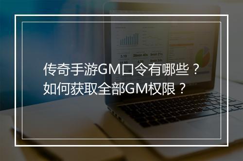 传奇手游GM口令有哪些？如何获取全部GM权限？