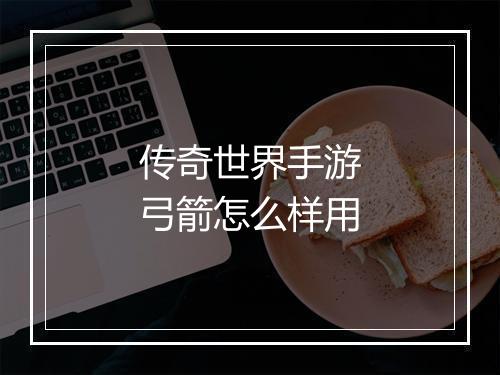 传奇世界手游弓箭怎么样用