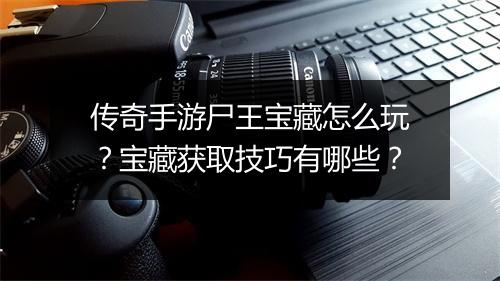 传奇手游尸王宝藏怎么玩？宝藏获取技巧有哪些？