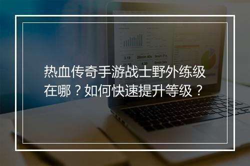 热血传奇手游战士野外练级在哪？如何快速提升等级？
