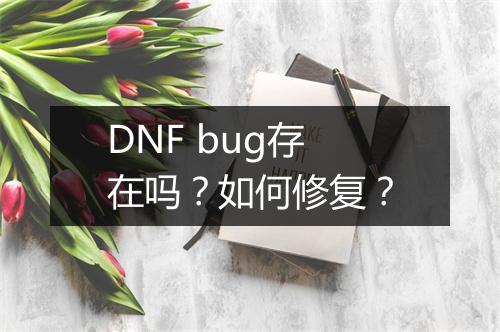 DNF bug存在吗？如何修复？