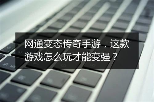 网通变态传奇手游，这款游戏怎么玩才能变强？