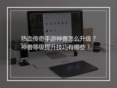 热血传奇手游神兽怎么升级？神兽等级提升技巧有哪些？
