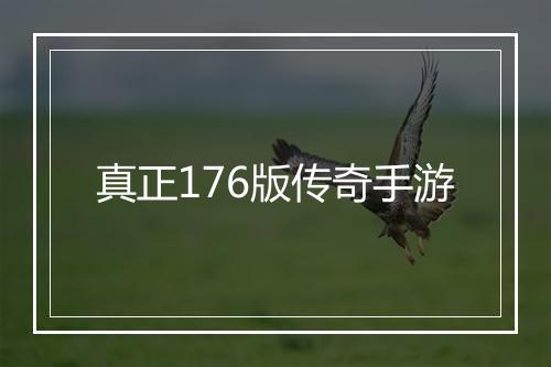 真正176版传奇手游
