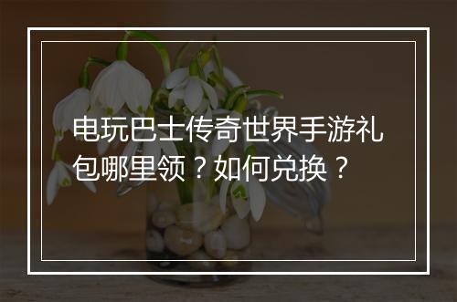 电玩巴士传奇世界手游礼包哪里领？如何兑换？