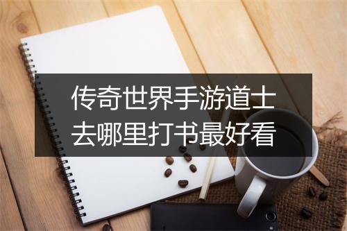 传奇世界手游道士去哪里打书最好看