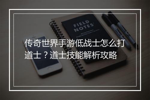 传奇世界手游低战士怎么打道士？道士技能解析攻略