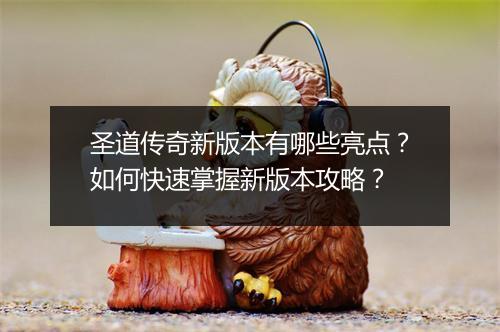 圣道传奇新版本有哪些亮点？如何快速掌握新版本攻略？