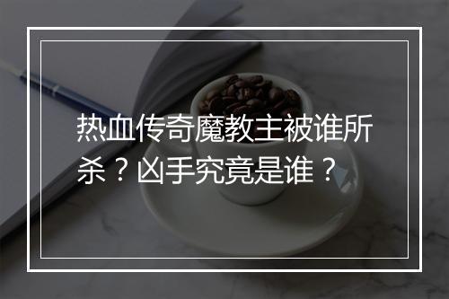 热血传奇魔教主被谁所杀？凶手究竟是谁？