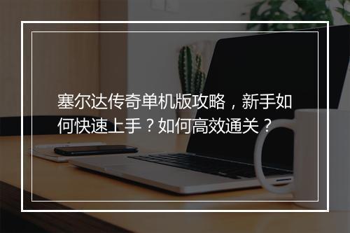 塞尔达传奇单机版攻略，新手如何快速上手？如何高效通关？