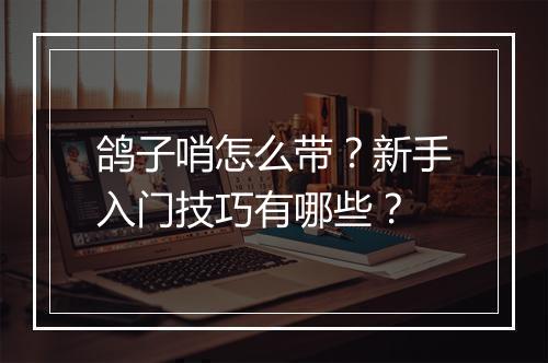 鸽子哨怎么带？新手入门技巧有哪些？