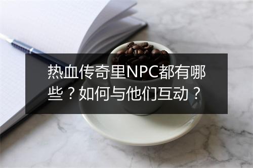 热血传奇里NPC都有哪些？如何与他们互动？