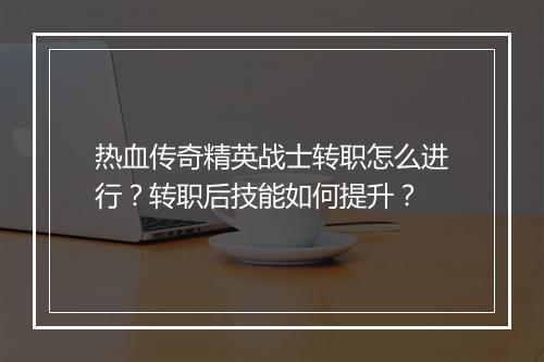 热血传奇精英战士转职怎么进行？转职后技能如何提升？