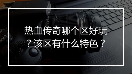 热血传奇哪个区好玩？该区有什么特色？