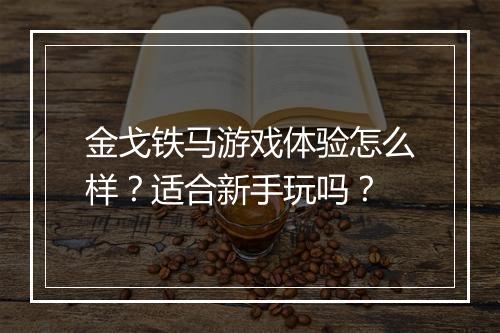 金戈铁马游戏体验怎么样？适合新手玩吗？