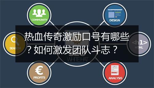 热血传奇激励口号有哪些？如何激发团队斗志？