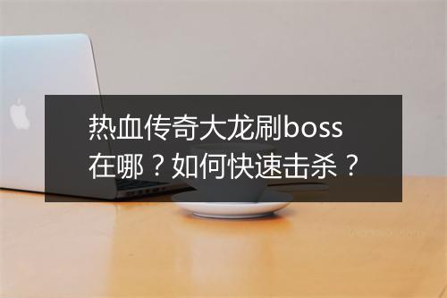 热血传奇大龙刷boss在哪？如何快速击杀？