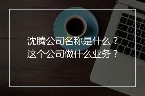 沈腾公司名称是什么？这个公司做什么业务？