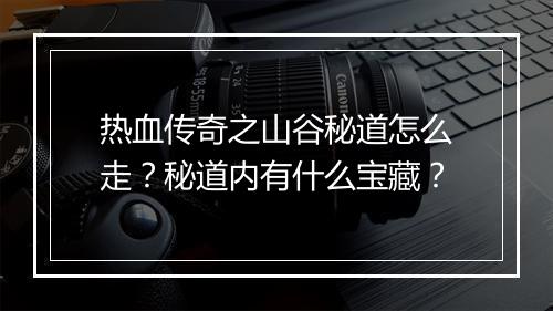 热血传奇之山谷秘道怎么走？秘道内有什么宝藏？