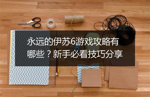 永远的伊苏6游戏攻略有哪些？新手必看技巧分享