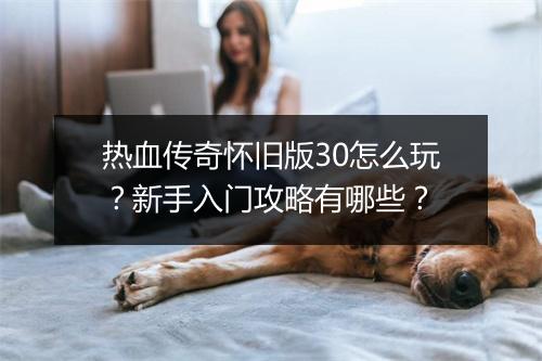 热血传奇怀旧版30怎么玩？新手入门攻略有哪些？
