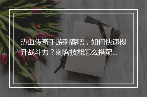 热血传奇手游刺客吧，如何快速提升战斗力？刺客技能怎么搭配？