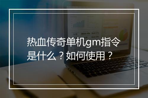 热血传奇单机gm指令是什么？如何使用？
