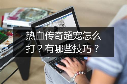 热血传奇超宠怎么打？有哪些技巧？