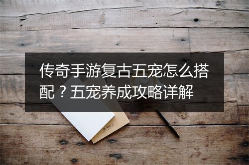 传奇手游复古五宠怎么搭配？五宠养成攻略详解