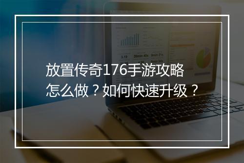 放置传奇176手游攻略怎么做？如何快速升级？